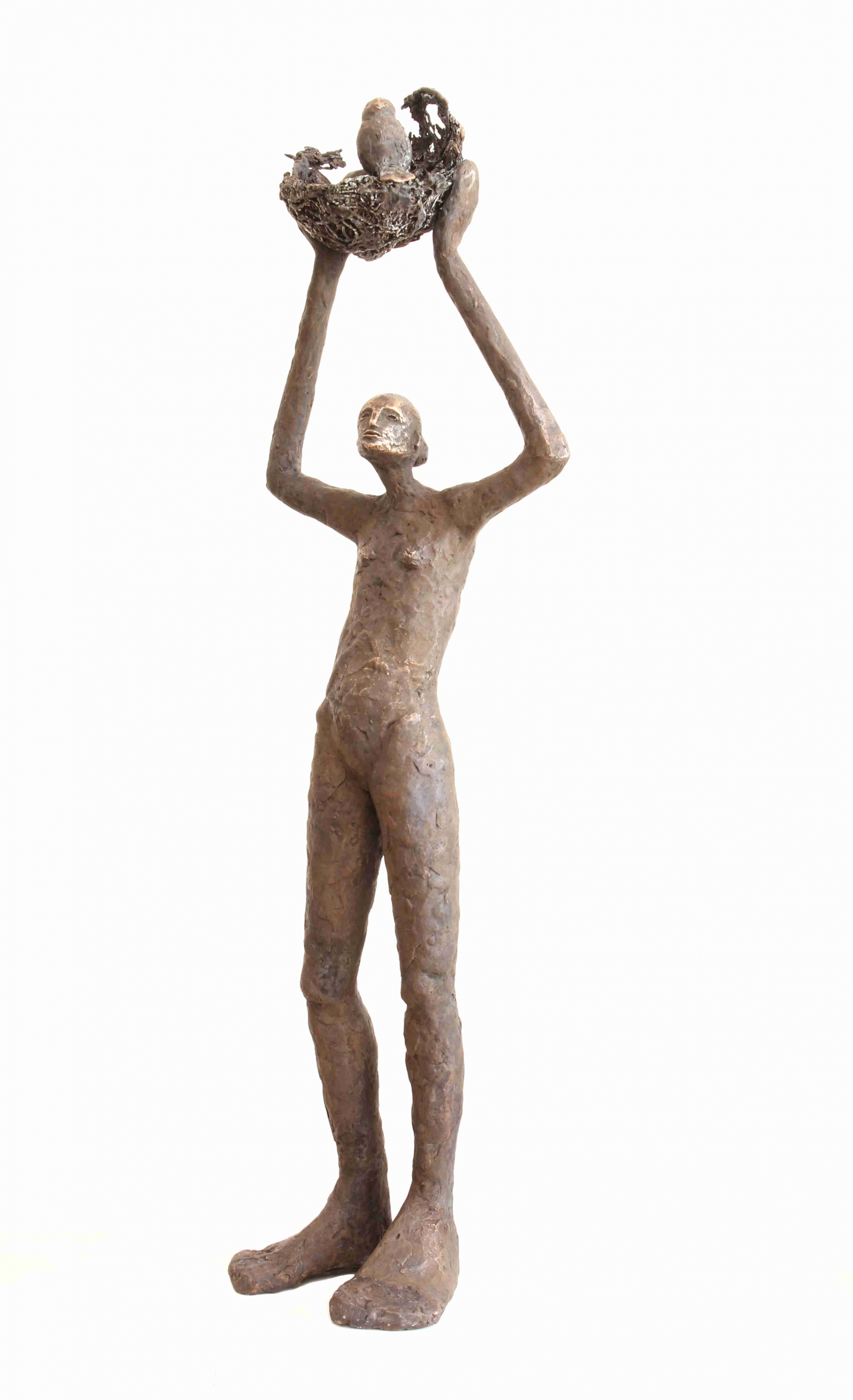 Von der Kunst, das Universum zu umarmen<br />Bronze<br />Höhe 62 cm VON DER KUNST, DAS UNIVERSUM ZU UMARMEN